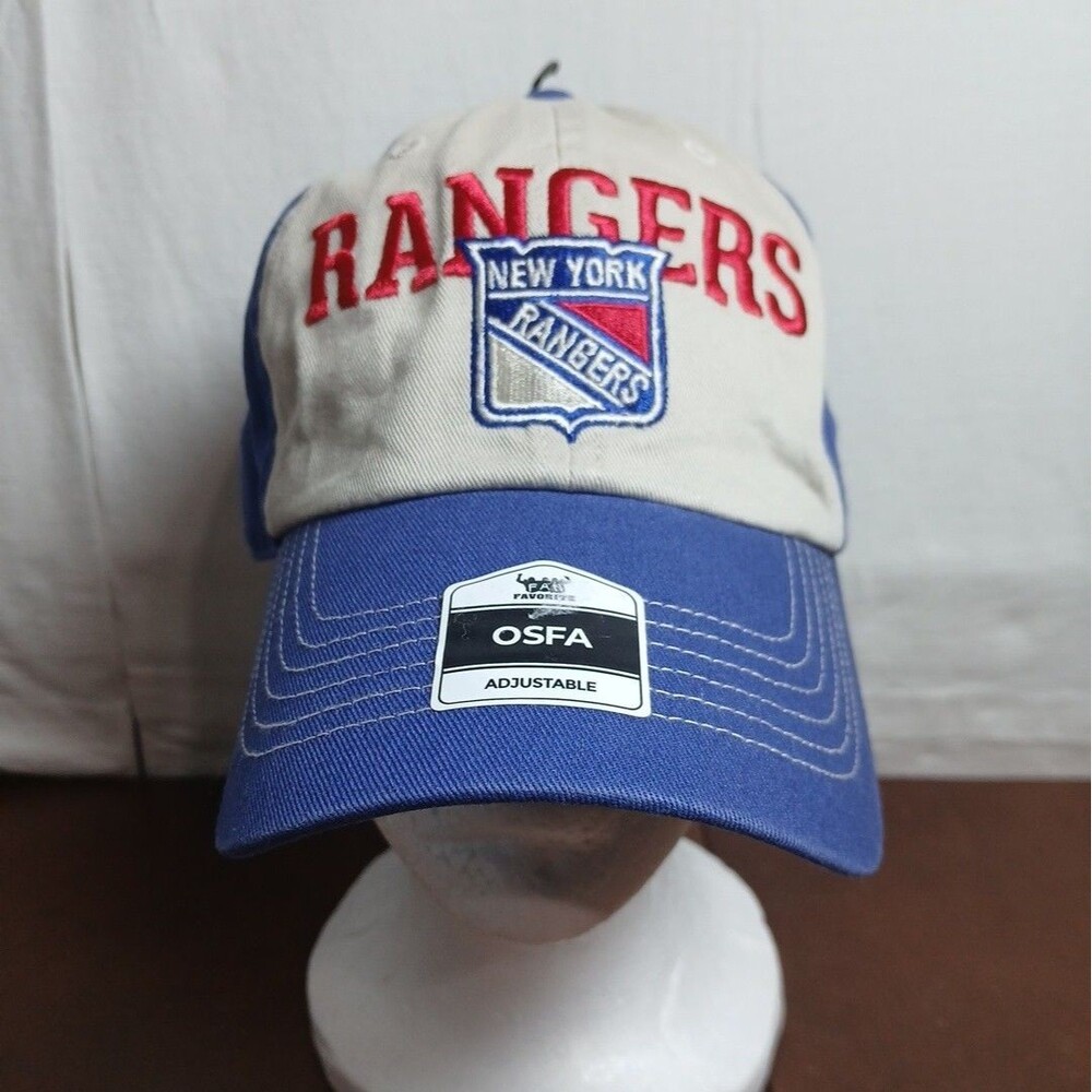 New York Rangers NHL Hockey Blue Men's Adjustable Cap Fan Favorite NWT